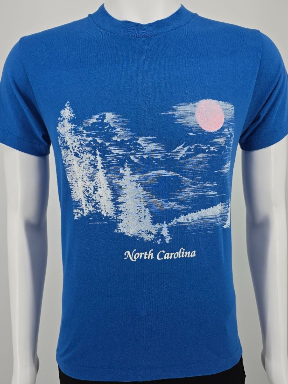 Vintage 1980s Selec-T/Air Waves North Carolina Moon Graphic Souvenir T-Shirt (S)